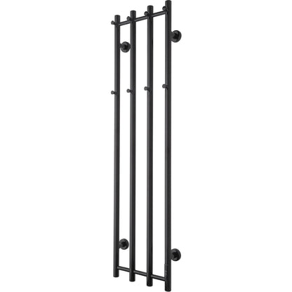 Handdukstork - 34,5x140 cm - för elektrisk anslutning, med termostat och timer, 4 vertikala rör - polerat rostfritt stål - ELDO 4