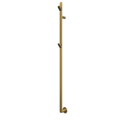 Handdukstork - 8,5x180 cm - för elektrisk anslutning, med termostat och timer, 1 vertikalt rör - matt vit - PLUS 1