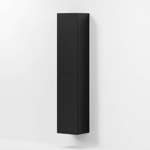 Högskåp med klassisk Skåpsdörr - 35x32x174 cm - mattsvart - Vinderup