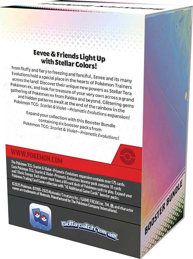 Pokémon TCG Scarlet & Violet – Prismatic Evolutions Booster Bundle