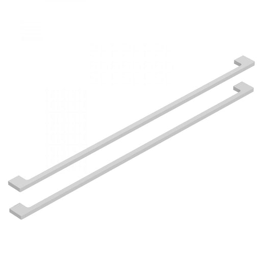 Handtag - B - 2 st, 60 cm, Borstad aluminium