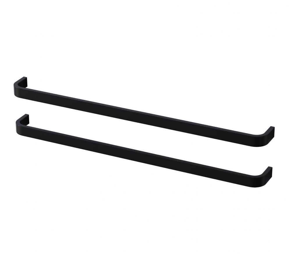 Handtag - M - 2 st, 39 cm, Matt svart