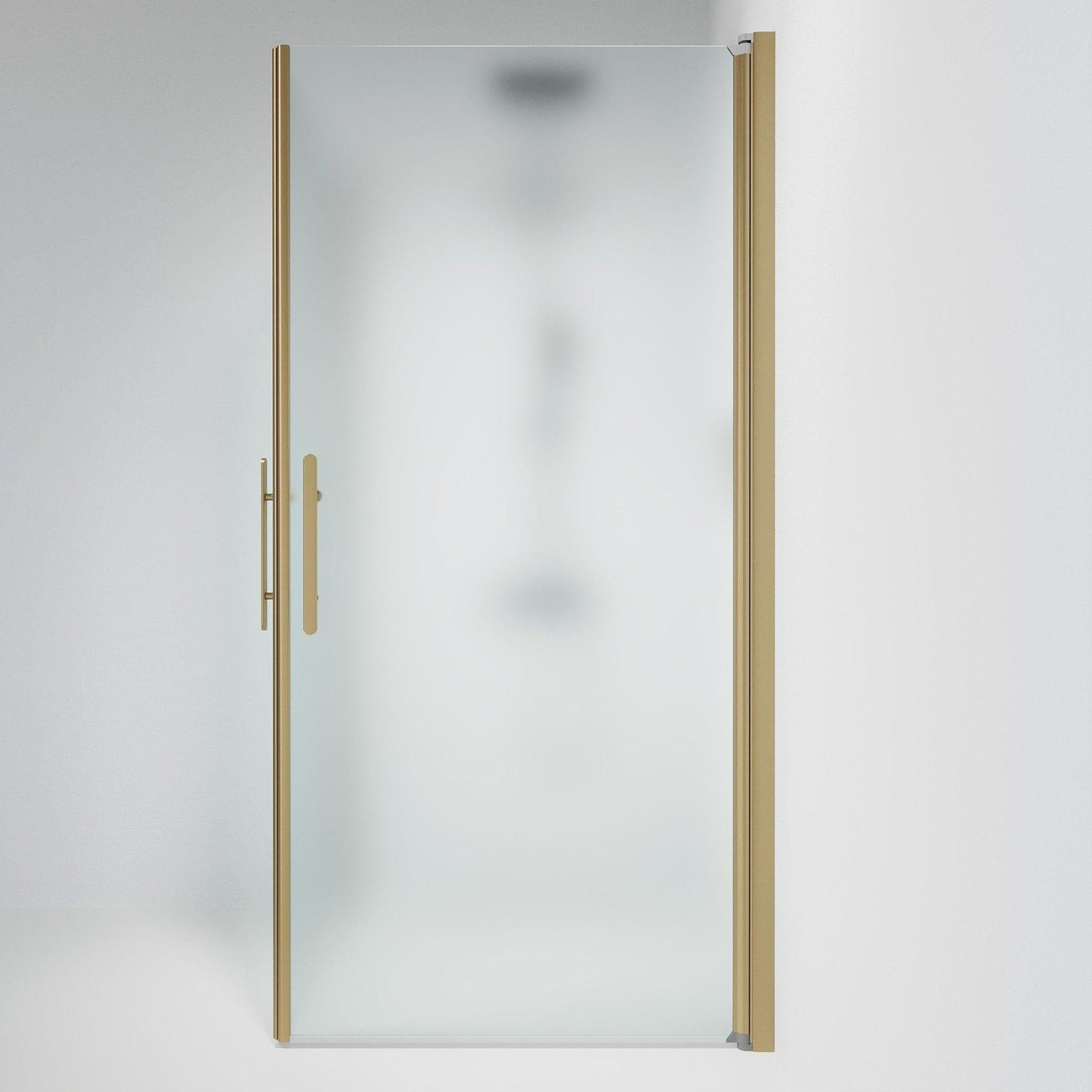 Duschhörna fyrkantig 70x80x198 cm - 6 mm frostat nanoglas - bronsprofil - Vänern
