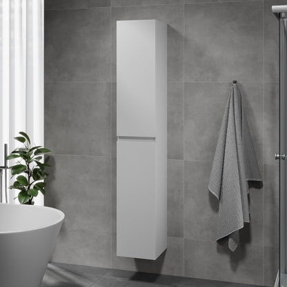 Högskåp - 30x31x174 cm - 2 dörrar - mattvit - Kenwood