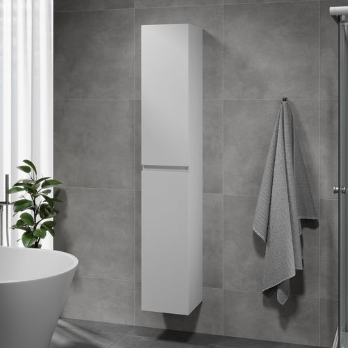 Högskåp - 30x31x174 cm - 2 dörrar - mattvit - Kenwood
