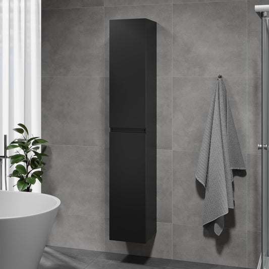 Högskåp - 30x31x174 cm - 2 dörrar - mattsvart - Kenwood