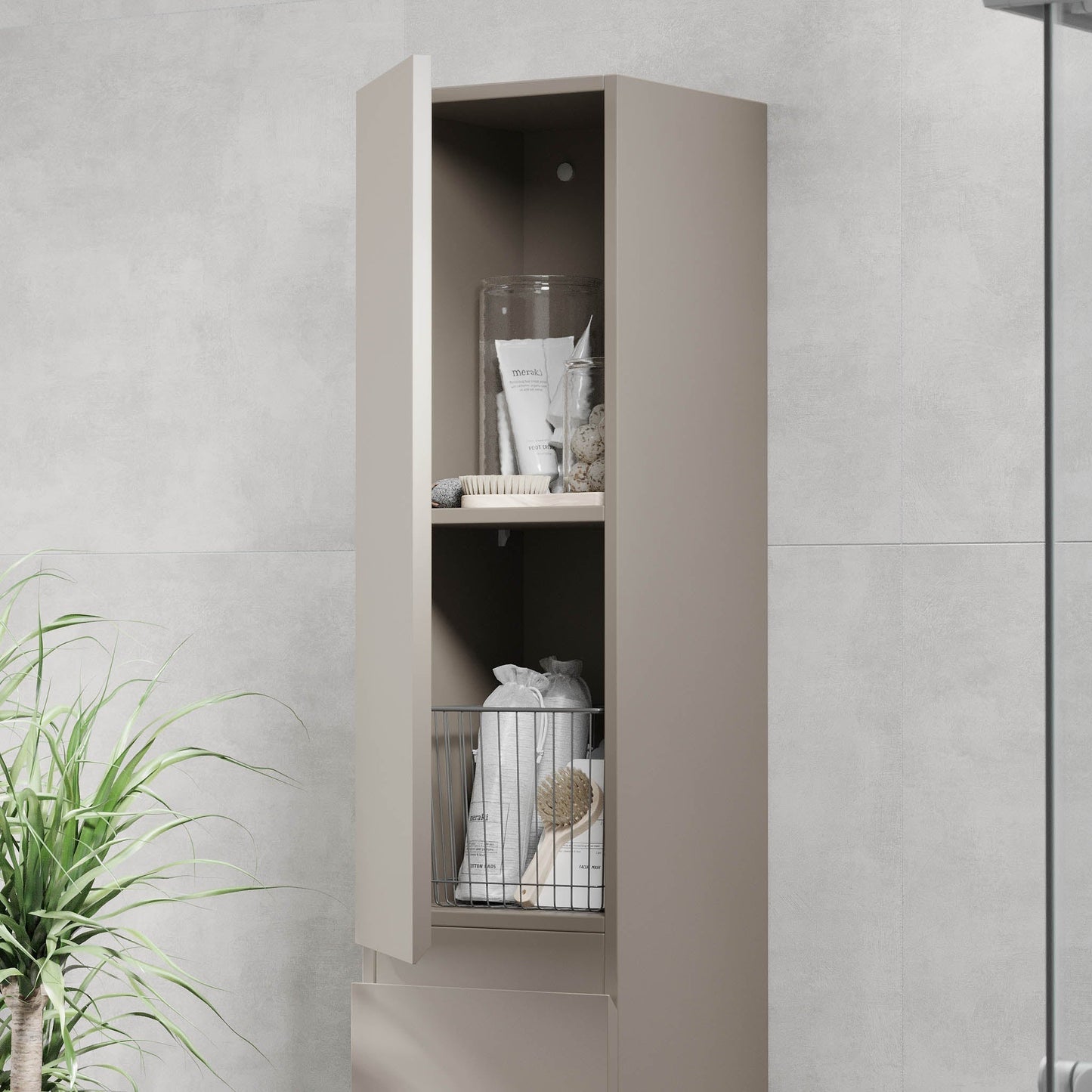 Högskåp - 30x31x174 cm - 2 dörrar - Marakesh - Kenwood