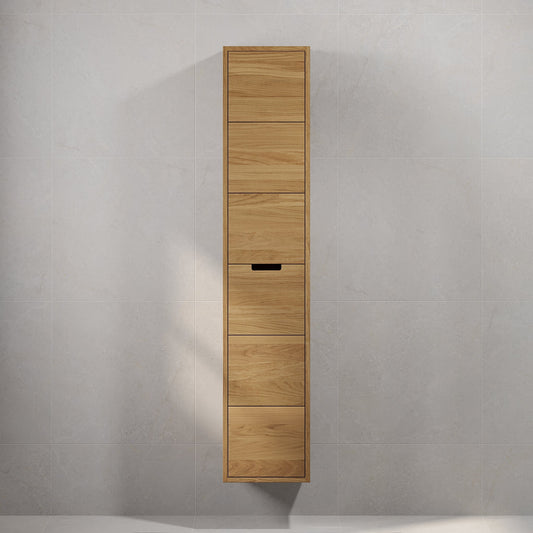 Högskåp i massiv ek - 2 dörrar - 35x32x171 cm - oljad ek - Egeskov