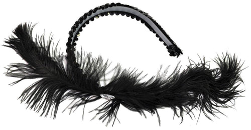 Dance Hall Adult Costume Headpiece, Black
