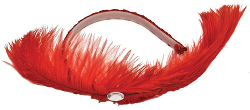 Dance Hall Adult Costume Headpiece, Red