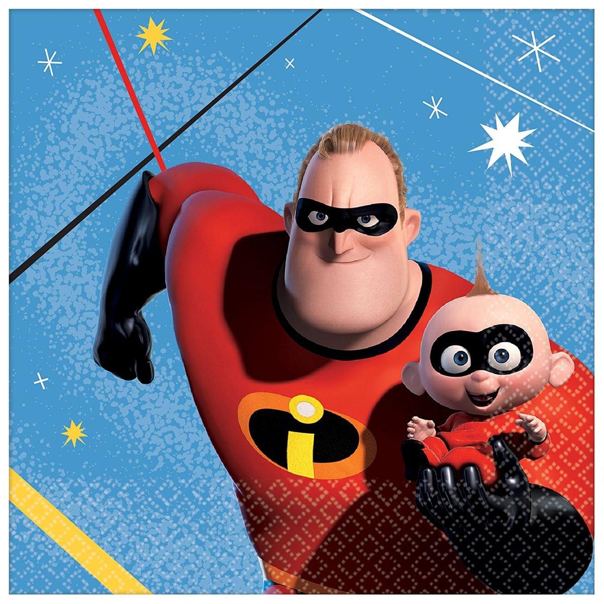 Disney/Pixar Incredibles 2 5 Beverage Napkins, 16-Pack