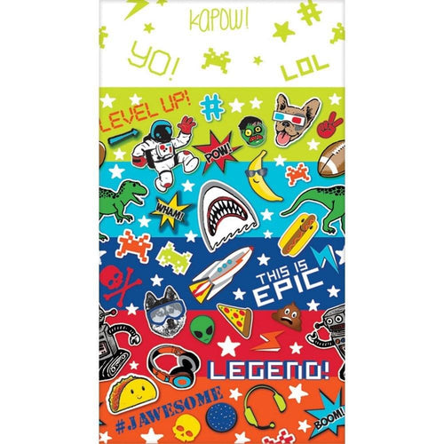 Epic Party 54x102 Plastic Table Cover