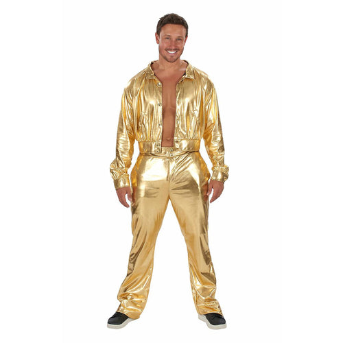 70's Gold Suit Disco Man Adult Costume