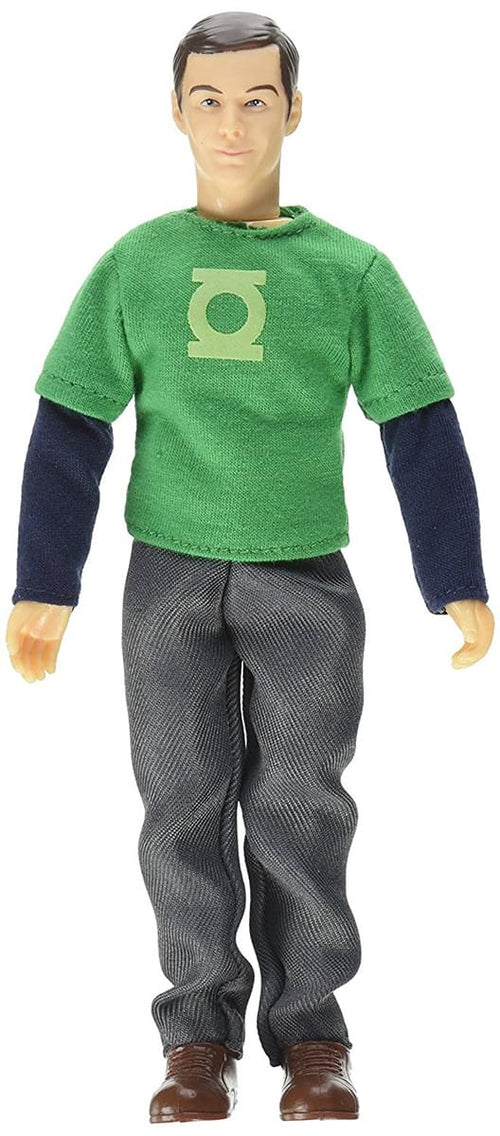 Big Bang Theory Sheldon (Green Lantern/ Hawkman) Retro Clothed 8 Action Figure