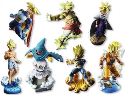 Dragon Ball Z Capsule Neo Super Soldier Trading Figure Set Of 7