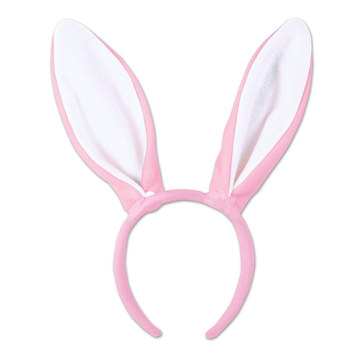 Bunny Ears Pink W White Lining