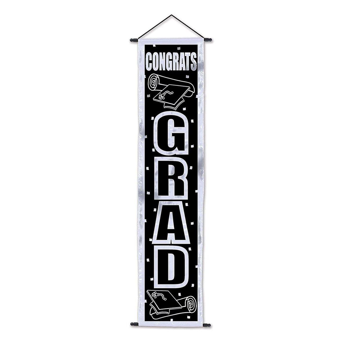 Congrats Grad Velvet Door Pane