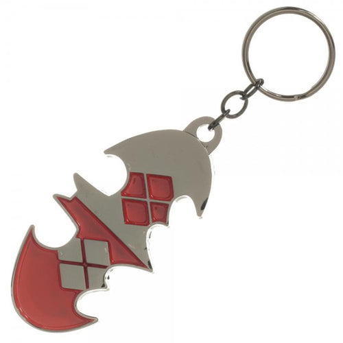 DC Comics Batman and Harley Quinn Metal Keychain