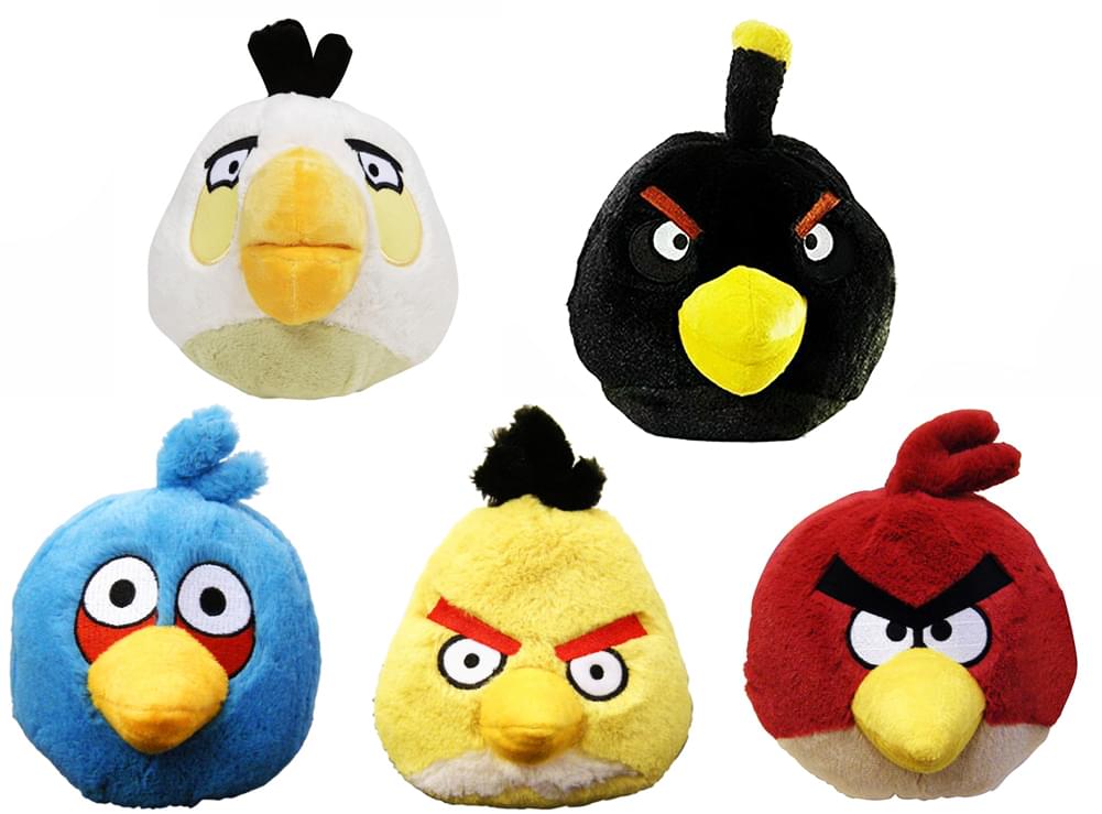 Angry Birds 8 Plush Assortment: Set of 5 Birds