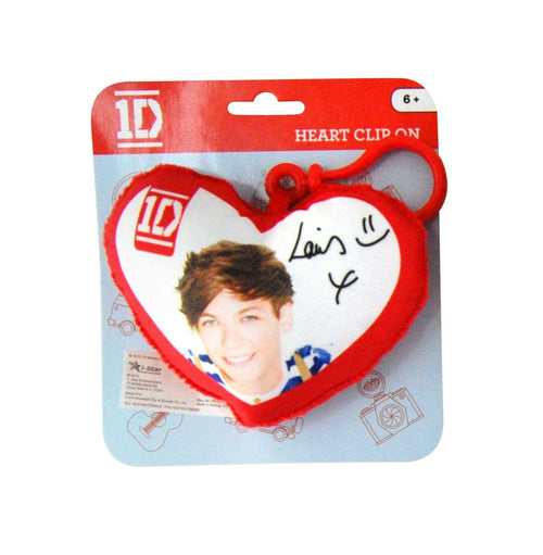 1D One Direction Plush Heart Clip-On: Louis