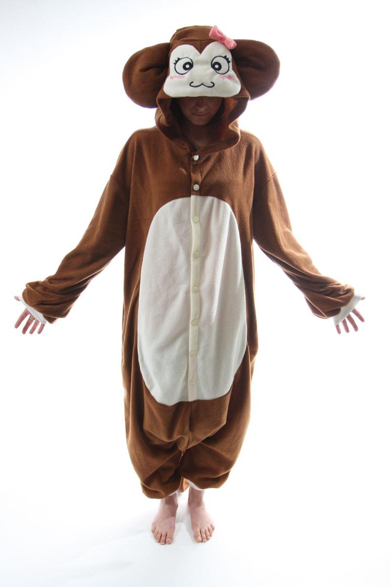 BCozy Kigu Unisex Animal Costume Pajama Jumpsuit Adult: Monkey