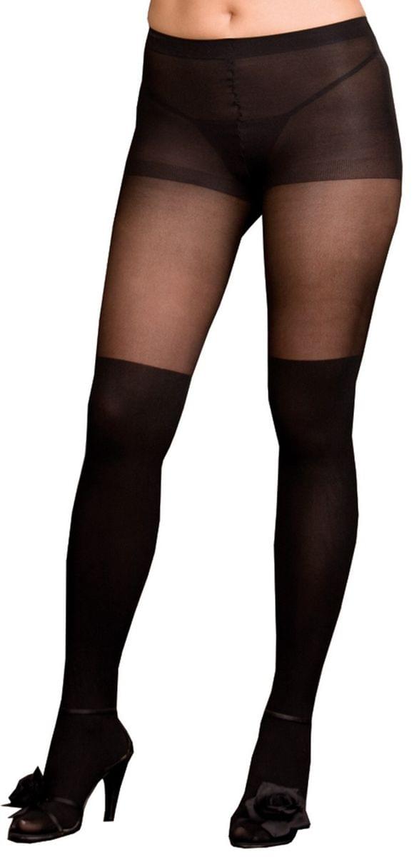 Black Pantyhose Sheer Women's Costume Hosiery, Queen