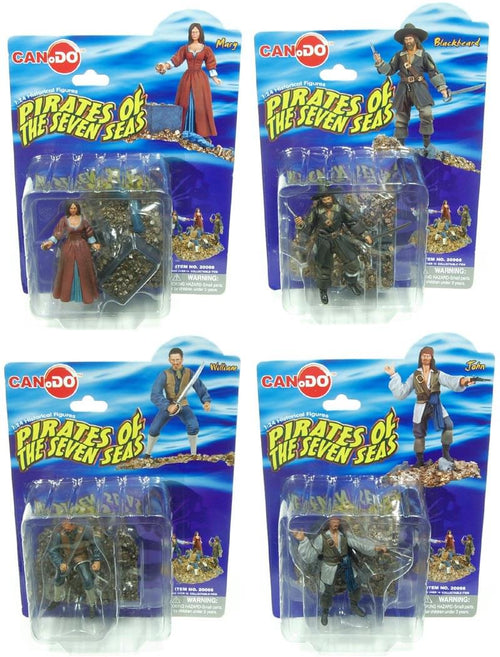 1:24 Scale Historical Figures Pirates Of The Seven Seas Set Of 4