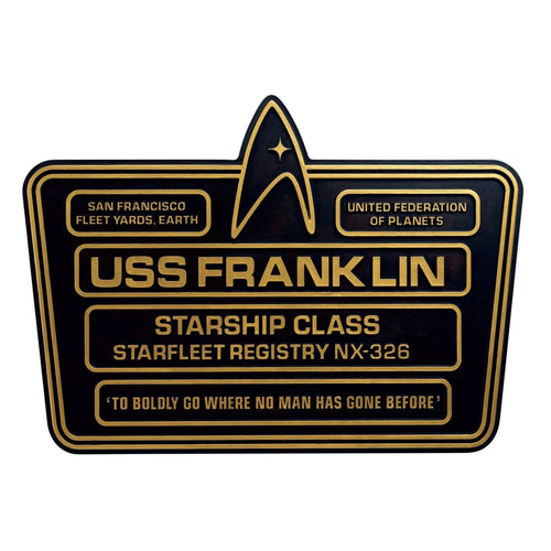 Eaglemoss Star Trek USS Franklin NX-326 Dedication Plaque