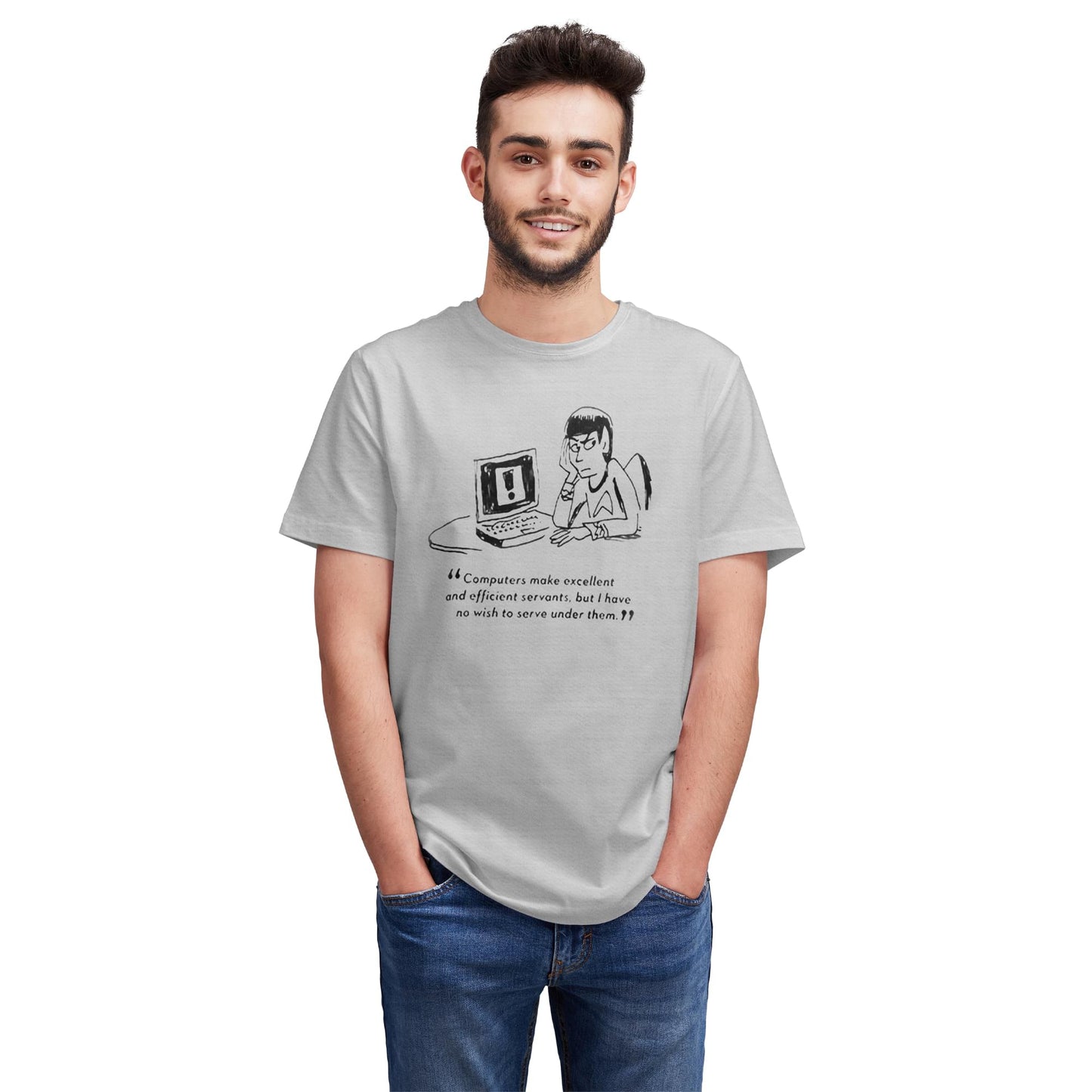 Eaglemoss Star Trek Computers White T-Shirt