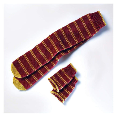 Eaglemoss Harry Potter Knit Craft Set Mittens & Slouch Socks Gryffindor