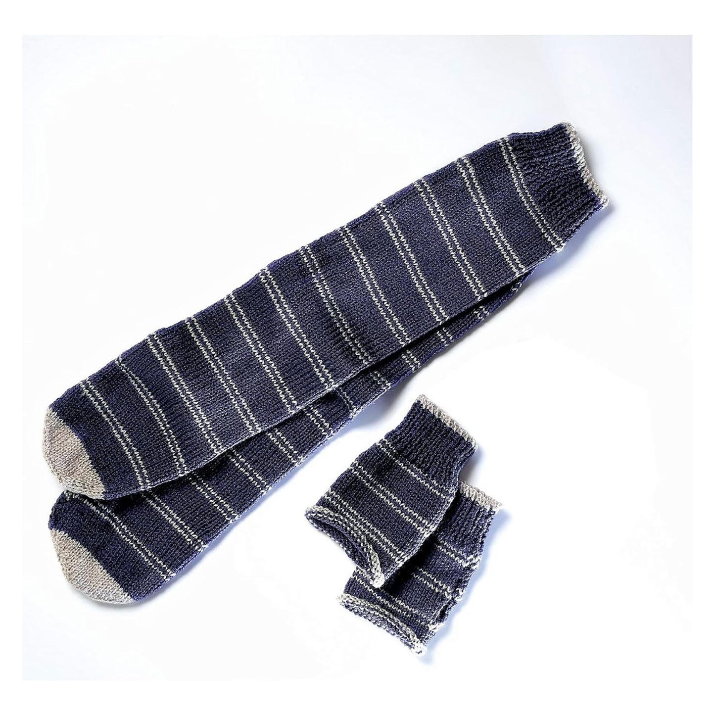 Eaglemoss Harry Potter Knit Craft Set Mittens & Slouch Socks Ravenclaw
