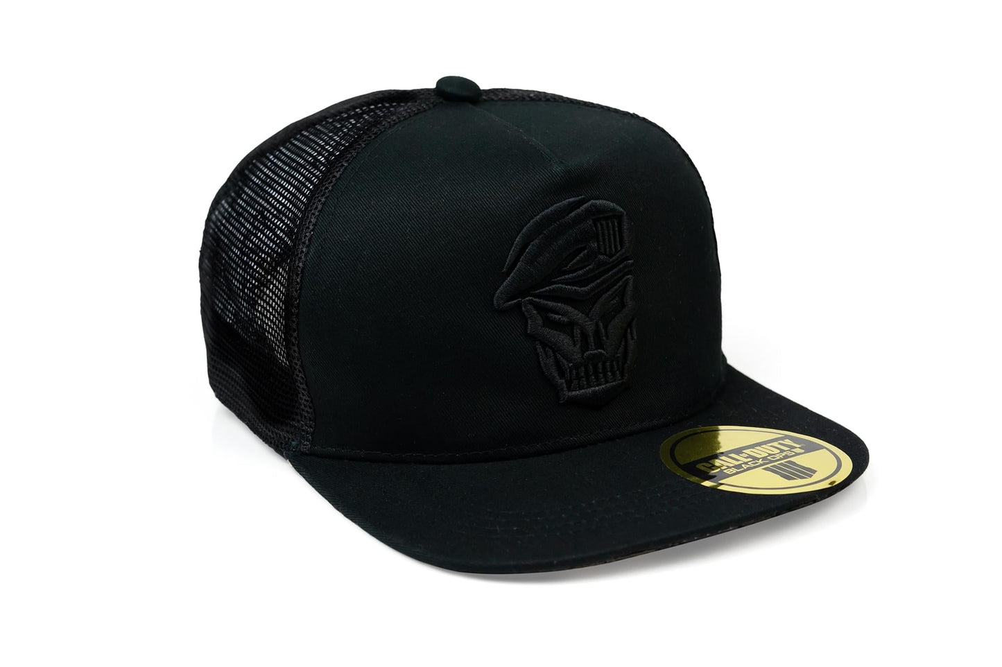Call Of Duty: Black Ops 4 Skull Logo Emblem Trucker Hat | Sized For Adults