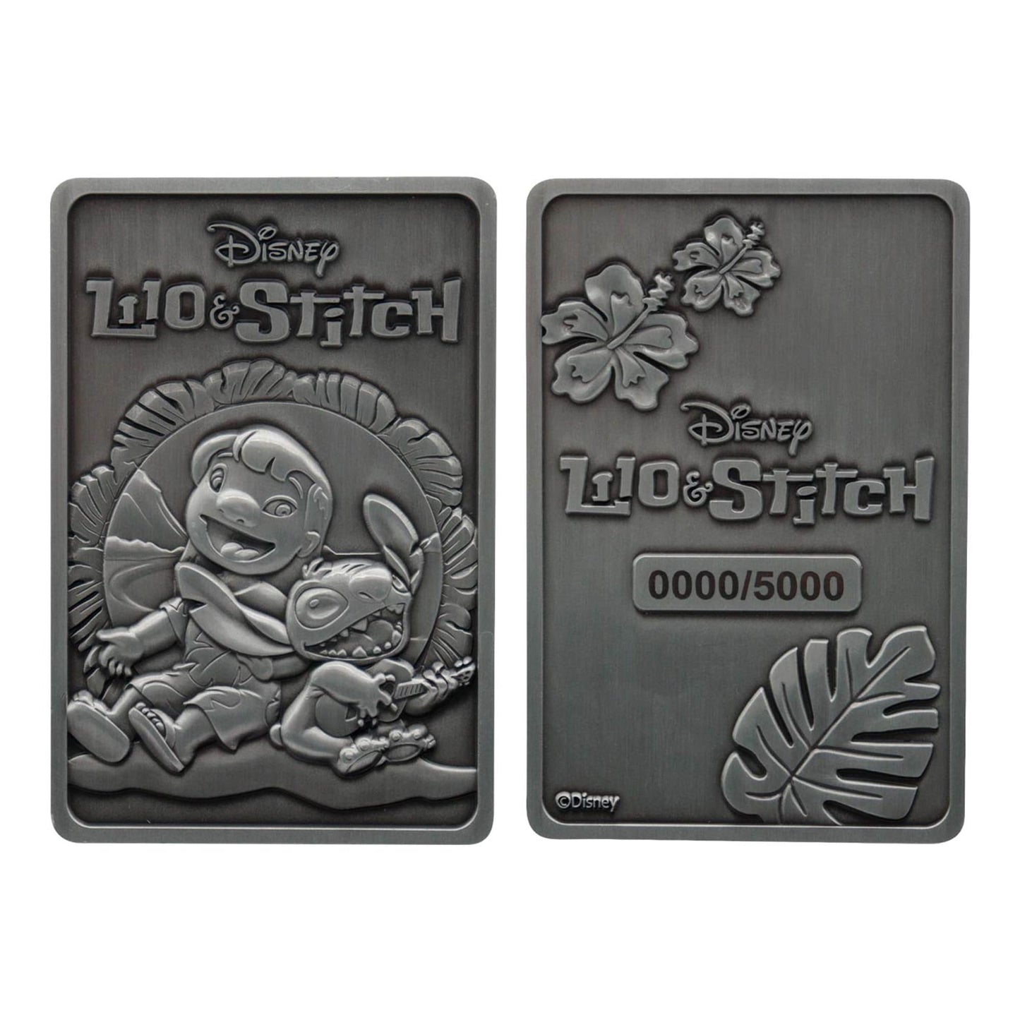 Disney Lilo & Stitch Limited Edition Double-Sided Embossed Metal Ingot