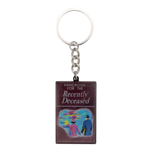 Beetlejuice Handbook Of The Recently Deceased Enamel Metal Keychain