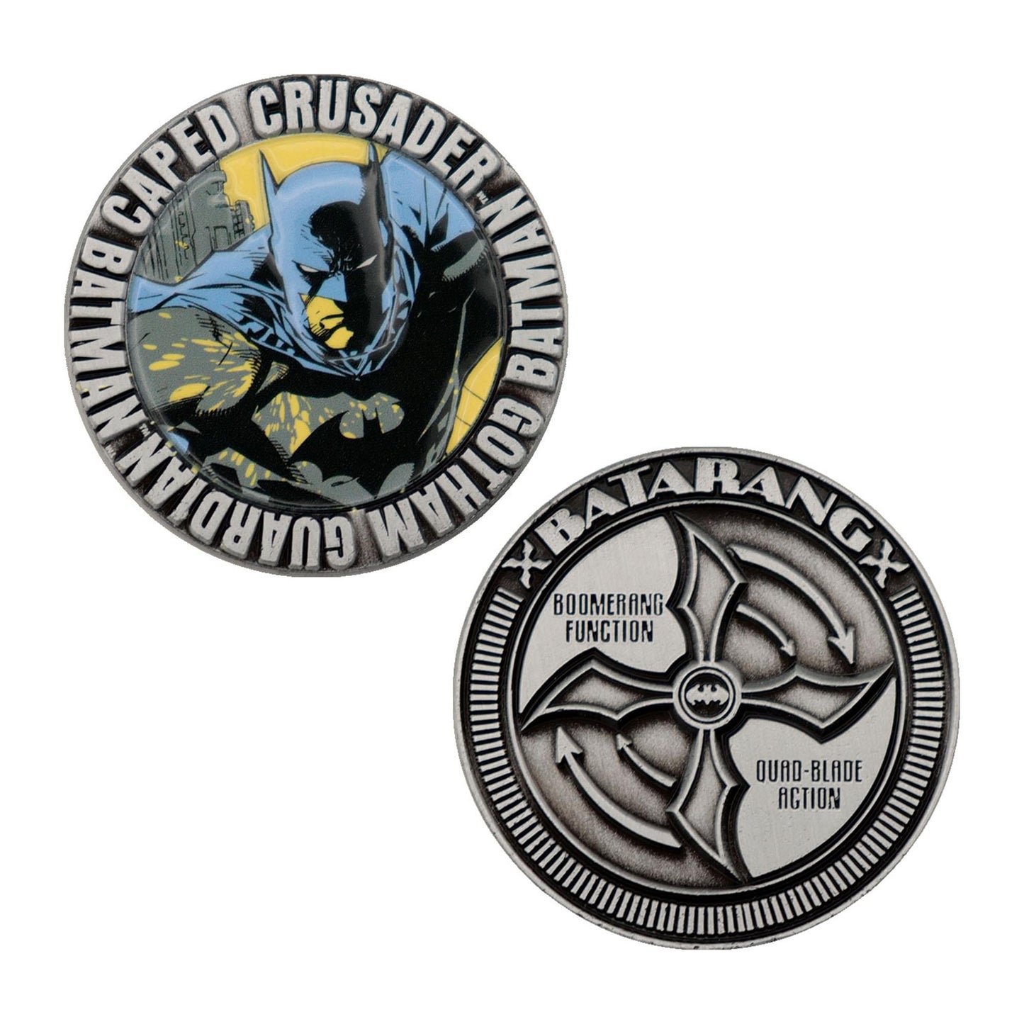 DC Comics Batman Caped Crusader Batarang Embossed Collectible Coin