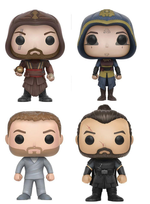 Assassin's Creed Movie POP Vinyl Figure Set: Callum Lynch, Aguilar, Ojeda, Maria