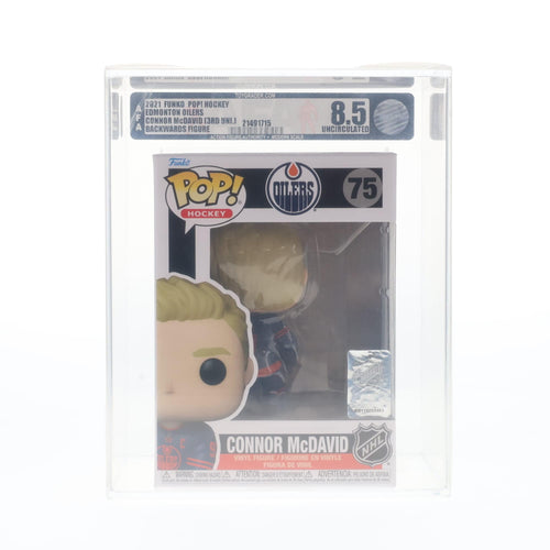 Edmonton Oilers NHL Funko POP | Connor McDavid (Third Uniform) | Rated AFA 8.5
