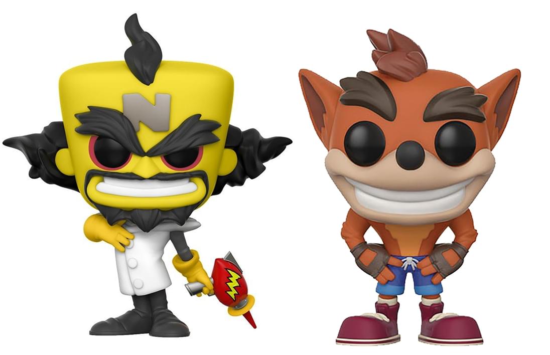 Crash Bandicoot Funko POP Vinyl Figure Bundle: Crash Bandicoot & Neo Cortex