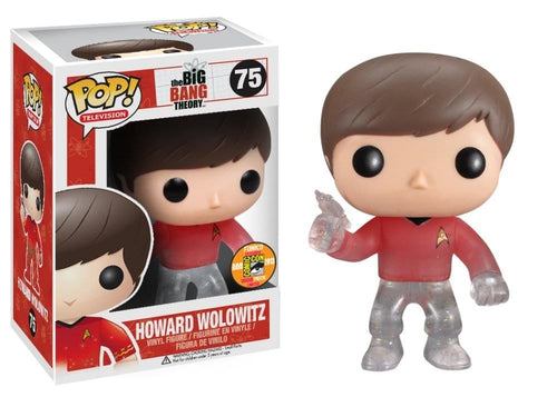 Big Bang Theory Pop TV Star Trek Howard Red Shirt With Gun SDCC 2013 Exclusive Chase