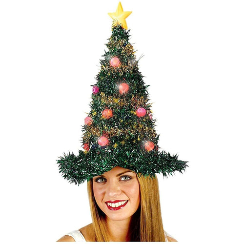 Christmas Tree Light Up Hat