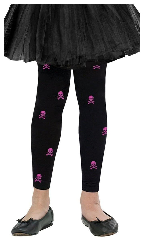 Bones Child Costume Tights Footless