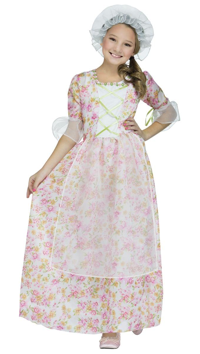 Colonial Cap & Apron Child Costume Kit, One Size