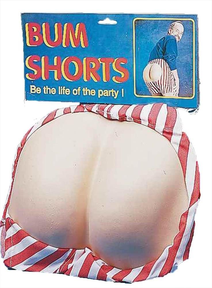 Bum Costume Shorts Adult Standard