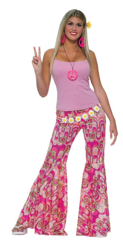Bell Bottom Costume Pants Adult Standard