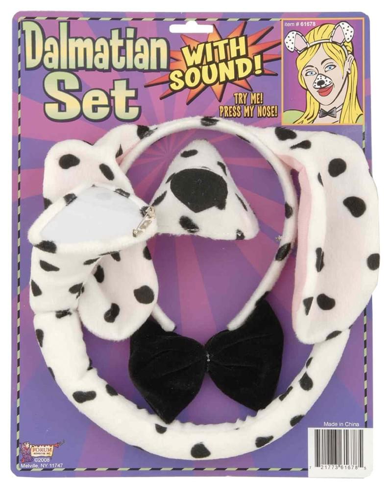 Dalmation Costume Kit With Sound Child One Size