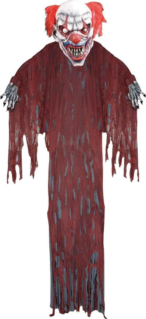 12' Hanging Evil Clown Halloween Prop Decoration