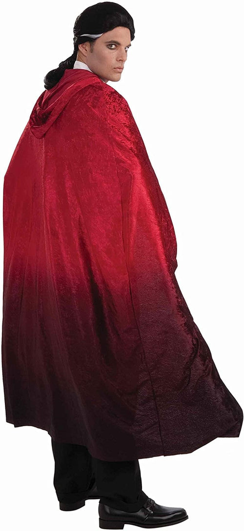 56 Red Two Tone Faded Vampire Cape Costume Accessory