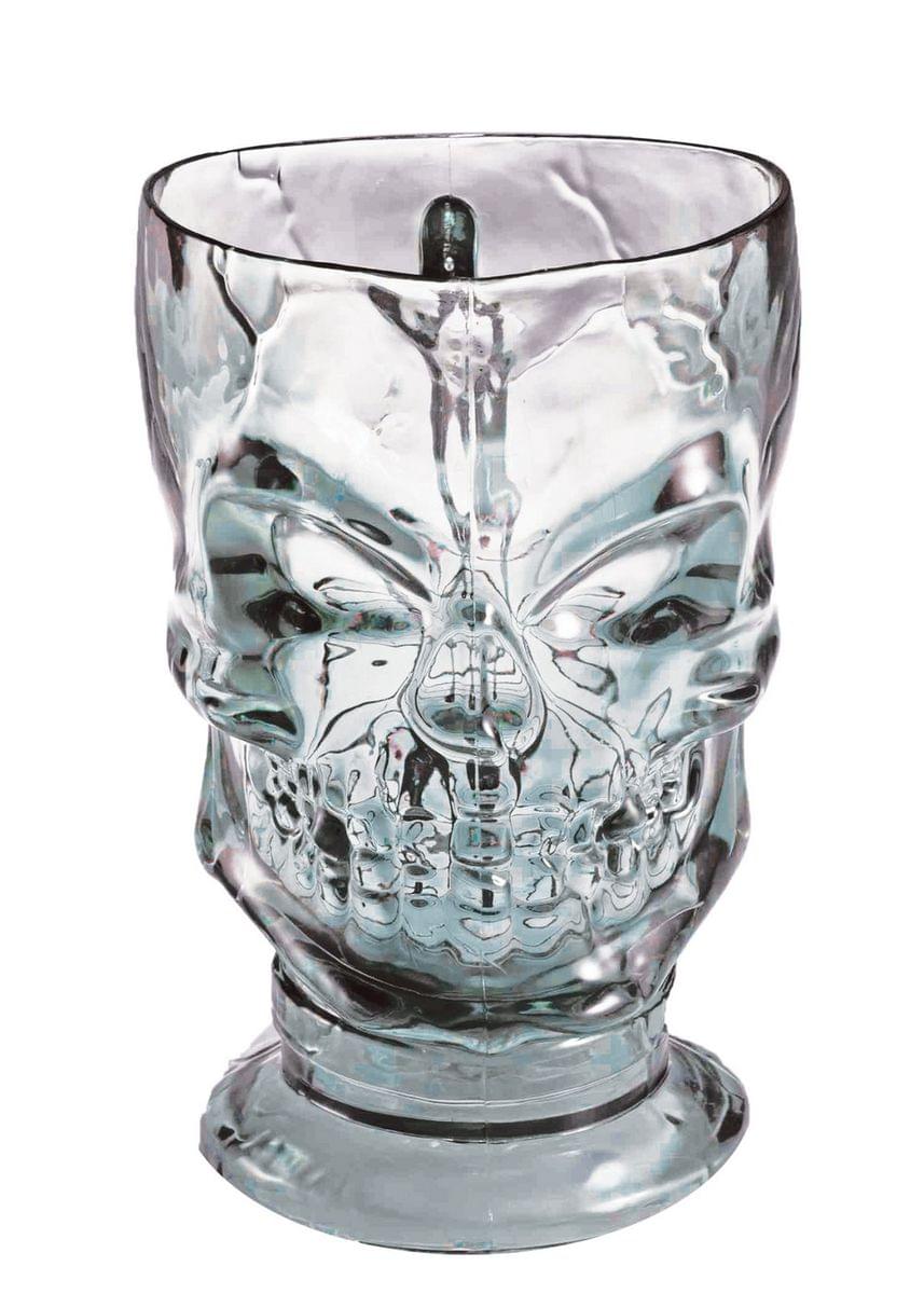 Clear Skull Pitcher Halloween Prop Decoration