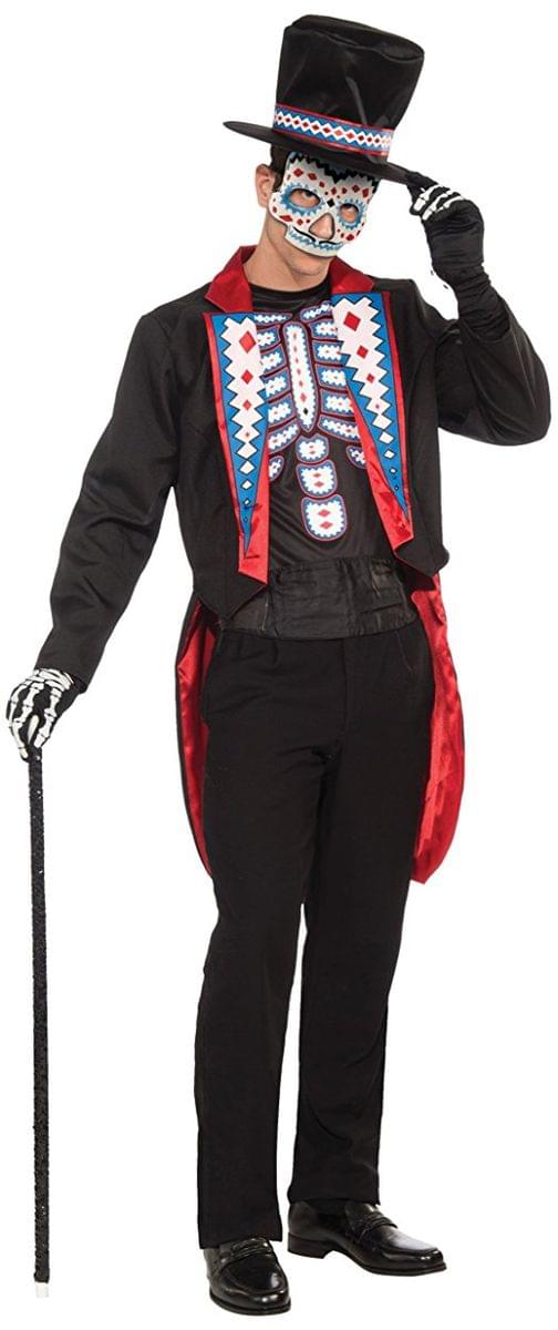 Day Of The Dead Male Skeleton Adult Costume
