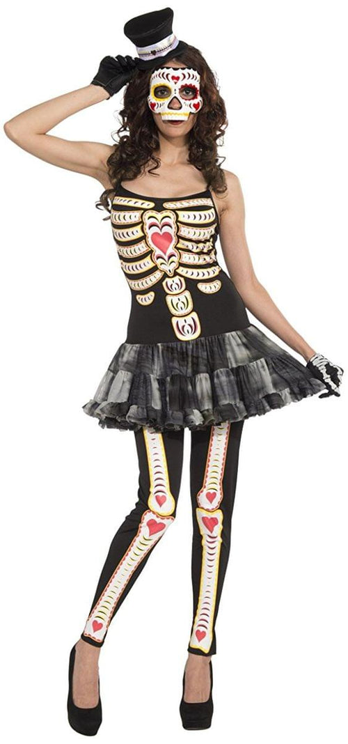 Day Of The Dead Female Skeleton Adult Costume